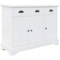 Sideboard with 3 Doors MDF and Pinewood 105x35x77.5cm Side Cabinet vidaXL