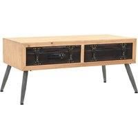 vidaXL Coffee Table Solid Fir Wood 115x55x50 cm