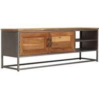 vidaXL TV Cabinet Recycled Teak and Steel 120x30x40 cm