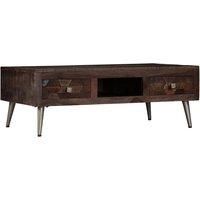 vidaXL Coffee Table Solid Reclaimed Wood 100x60x35 cm