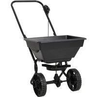vidaXL Walk Behind Salt Spreader 92x46x70cm 15L Lawn Fertiliser Gritter Wagon