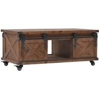 vidaXL Coffee Table Solid Reclaimed Wood 100x60x40 cm - New