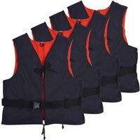 vidaXL Buoyancy Aids 4 Pcs 50 N 30-50 Kg Navy Blue