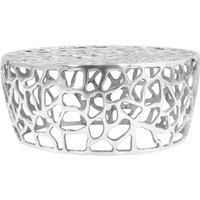 Cast aluminum Low Table 70x30 cm silver