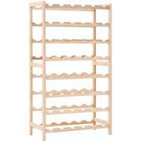 vidaXL Wine Rack Cedar Wood 57.5x28x102 cm