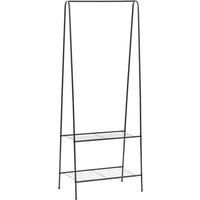 Clothes Rack Garment Coat Closet Organiser Stand Indoor Black/White vidaXL