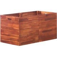 Acacia Wood Garden Raised Bed Outdoor Lawn Flower Plant Pot Multi Sizes vidaXL