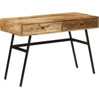 Solid Mango Wood Writing Desk with Drawers Office Computer Work Table vidaXL