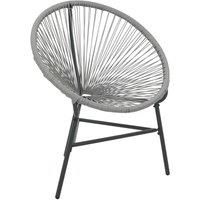 Garden Acapulco Chair Outdoor Seat Patio Balcony Moon Chair Poly Rattan vidaXL