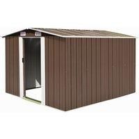 Vidaxl Garden Shed 257X298X178 cm - Metal Brown