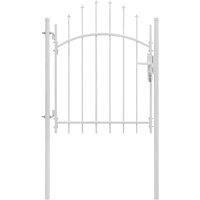 Vidaxl Garden Gate Steel 1X1 75 M White