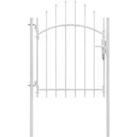 Vidaxl Garden Gate Steel 1X2 M White