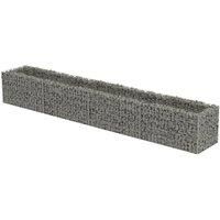 Vidaxl Gabion Raised Bed Galvanised Steel 360X50X50 cm