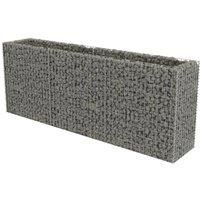 Vidaxl Gabion Raised Bed Galvanised Steel 270X50X100 cm