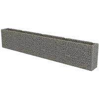 vidaXL Gabion Raised Bed Galvanised Steel 540x50x100cm Stone Basket Raised Bed
