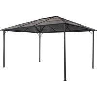 vidaXL Gazebo with Roof Aluminium 4x3x2.6m Black Party Tent Marquee Canopy