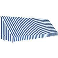 Vidaxl Bistro Awning 400X120 cm Blue And White