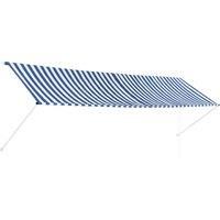 Vidaxl Retractable Awning 400X150 cm Blue And White