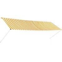 Vidaxl Retractable Awning 400X150 cm Yellow And White
