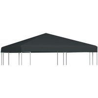 vidaXL Gazebo Top Cover 310g/m² 3x3m Grey Garden Roof Replacement Tent Canopy