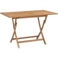 Teak Wood Folding Garden Dining Table Outdoor Patio Furniture Stand vidaXL