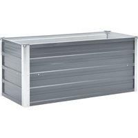 Vidaxl Garden Raised Bed Galvanised Steel 100x40x45cm Grey