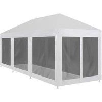 vidaXL Party Tent With 8 Mesh Sidewalls 9x3m
