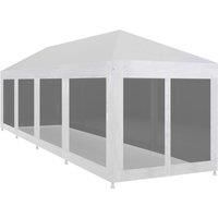 vidaXL Party Tent With 10 Mesh Sidewalls 12x3m