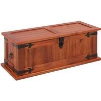 vidaXL Storage Box 60 x 25 x 22 cm Solid Acacia Wood
