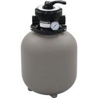 Vidaxl Pool Sand Filter With 4 Position Valve Grey 350 mm