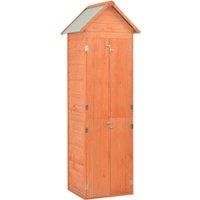 vidaXL Garden Storage Shed 71x60x21cm Wood Outdoor Patio Tool Cabinet Unit