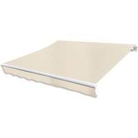 Vidaxl Folding Awning Manual Operated 300 cm Cream