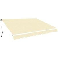 Vidaxl Folding Awning Manual Operated 400 Cm Cream