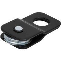 vidaXL Snatch Block Steel 4 Tons - Heavy Duty Off Road Recovery Pulley for Winches and Cable Traction, Black Powder-Coated Steel