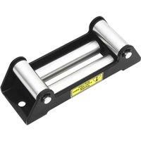 vidaXL 4-Way Fairlead Rollers Hawse Cable Wincher Tool Fair Leads Off Road Recovery 5000-6000lbs Heavy Duty Powder-Coated Steel