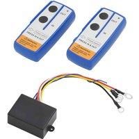 vidaXL 2x Wireless Remote Controls for Winch with Receiver Car Crawler Part Kit Universal Handset Trailer Truck Control Range 23m