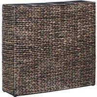 vidaXL Garden Raised Bed with 4 Pots - Indoor Planter Made from Water Hyacinth - Stylish & Durable Planting Solution for Fresh Greens - Brown