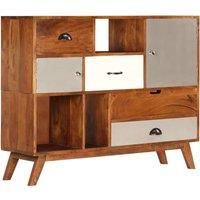 vidaXL Sideboard 115x35x86 cm Solid Acacia Wood