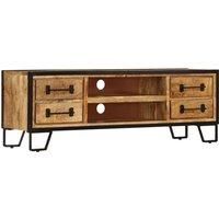vidaXL TV Cabinet with Drawers 120x30x40 cm Solid Mango Wood