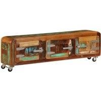 vidaXL TV Cabinet 120x30x37 cm Solid Reclaimed Wood
