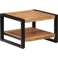 Solid Acacia Wood Coffee Table 60x60x40cm Living Room Furniture Stand vidaXL