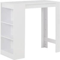 Bar Table with Shelf Coffee Dining Tall Side End Stand Multi Colours vidaXL