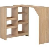 Bar Table with Moveable Shelf Coffee Dining Tall Stand Multi Colours vidaXL