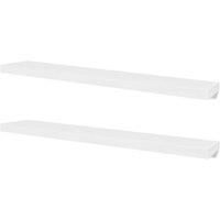 vidaXL Wall Shelves 4 pcs White 120 cm