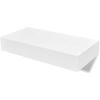 vidaXL Floating Wall Shelves with Drawers 2 pcs White 48 cm