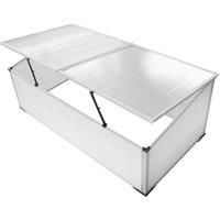 vidaXL Cold Frame 2 Lids 110x55x41 cm
