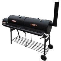 vidaXL Black Smoker BBQ Nevada XL
