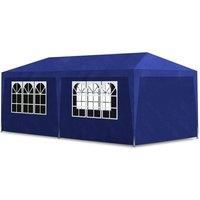 vidaXL Party Tent 3x6m with 6 Walls Blue Patio Garden Gazebo Marquee Pavilion