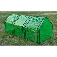 vidaXL Garden Greenhouse PVC Cover Walk in Green Shade Plant Hot House Storage 0.9x2.4m