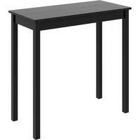 Bar Table Outdoor Patio Bistro Pub Breakfast Bar Height Table MDF Black vidaXL